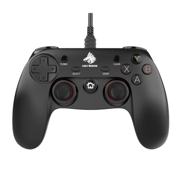 Game Pad Eagle Warrior EG-C1059T Compatible con Android / Pc / PS3 y Xbox Alambrico USB con Xinput - Negro