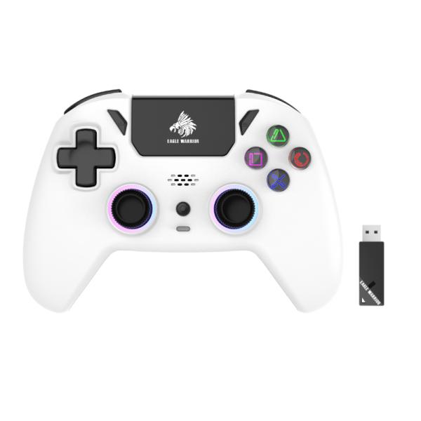 Game Pad Eagle Warrior HG04D Compatible con PS5 Inalambrico 2.4g - Blanco