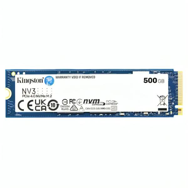 HD Interno Solido 500GB Kingston NV3 M.2 2280 Pcie GEN4 X4 5000mb/s / 3000mb/s Snv3s/500g - Azul