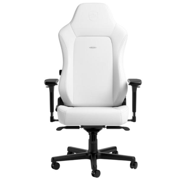Silla Gaming Noblechairs Hero Cuero Sintético de Alta Tecnología NBL-HRO-PU-WED - Blanco