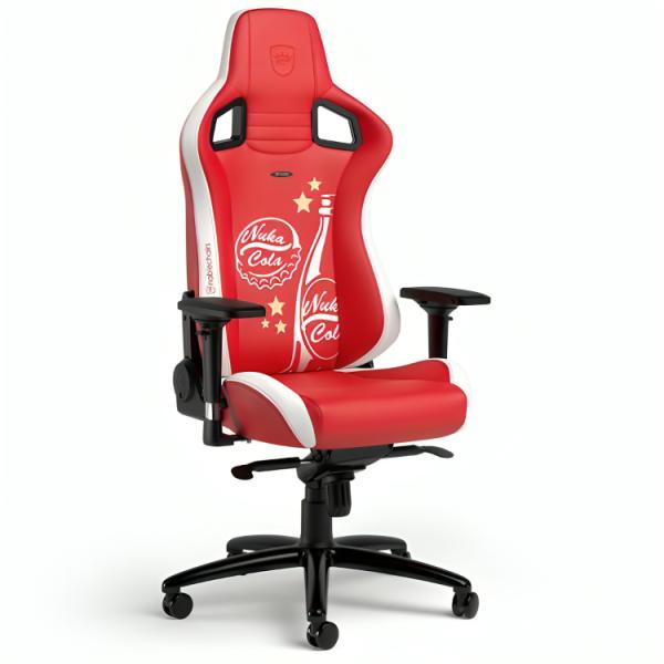 Silla Gaming Noblechairs Epic Edición Fallout Nuka Cola Cuero Sintético NBL-PU-FNC-001 - Rojo