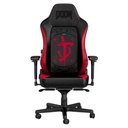 Silla Gaming Noblechairs Hero Edición Doom Cuero Sintético Respirable NBL-HRO-PU-DET - Negro/rojo
