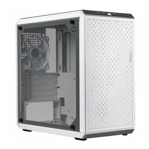 Case Cooler Master Q300L V2 Mini Tower Ventilador 1 de 120MM con Vidrio Lateral Q300LV2-WGNN-S00 - Blanco