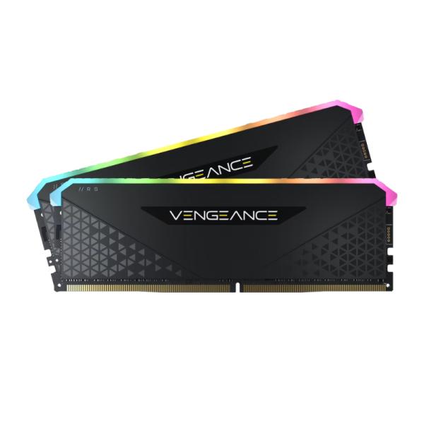 Memoria RAM Pc 32GB (2x16gb) Corsair Vengeance RGB Rs DDR4 3200MHZ CL16 1.35v Cmg32gx4m2e3200c16 - Negro