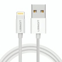 Cable Ugreen US155 USB-A a Lightning 1M 20728 - Blanco