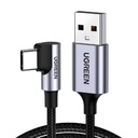 Cable Ugreen US284 USB-A a USB-C Angulo Recto 1M 50941 - Gris