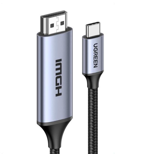 Cable Ugreen MM142 USB-C a HDMI 4K 1.5m 50570 - Negro/gris