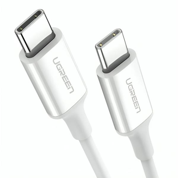 Cable Ugreen US264 USB-C a USB-C 1M 60518 - Blanco