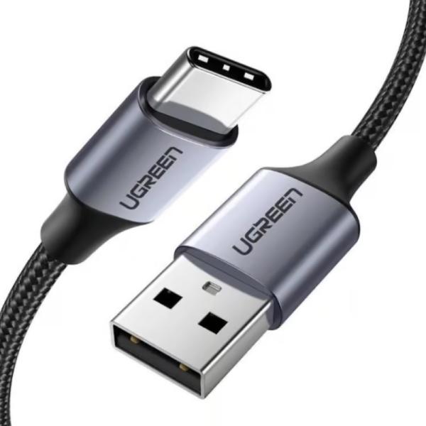 Cable Ugreen US288 USB-A a USB-C 3A 1M Carga Rapida 60126 - Negro