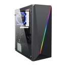 Case Gaming RGB Eagle Warrior Cg05akra001c Mid Tower Sin Ventilación Incluida con Vidrio Lateral y Malla Frontal - Negro
