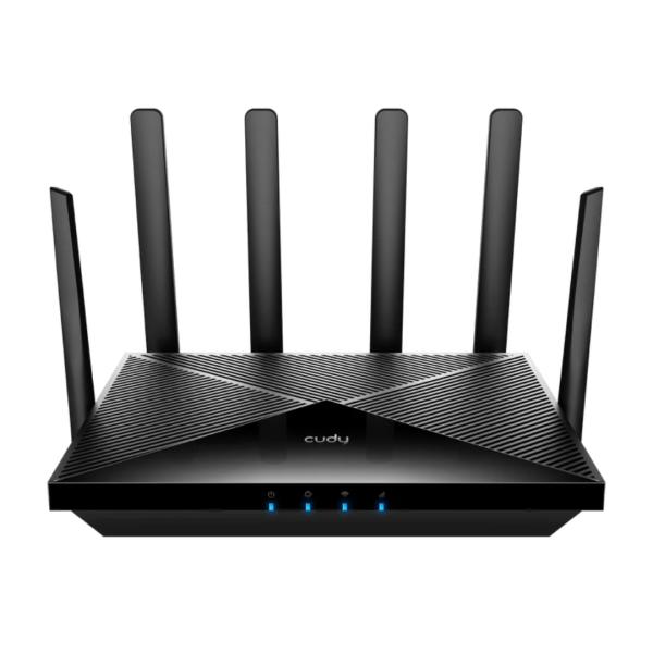 Router Inalambrico Cudy P5_eu 1.0 5GHZ AX3000 WIFI 6 5G Rel.16 con Antenas Desmontables - Negro