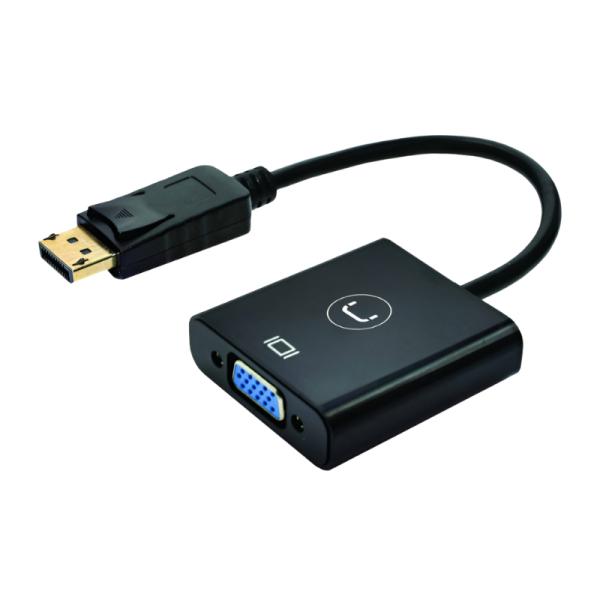 Adaptador Unno Tekno AD3006BK Displayport a VGA - Negro