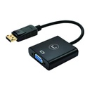 Adaptador Unno Tekno AD3006BK Displayport a VGA - Negro