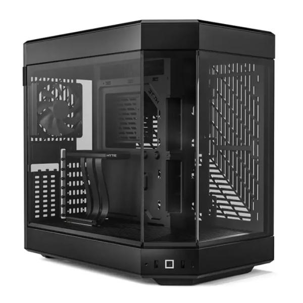 Case Gaming Hyte Y60 Mid Tower Ventiladores 3 de 120MM con Vidrio Frontal, Lateral y Esquina CS-HYTE-Y60-B - Negro