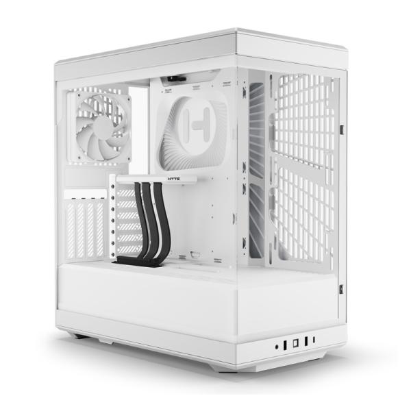 Case Gaming Hyte Y40 Mid Tower Ventiladores 2 de 120MM con Vidrio Lateral y Frontal CS-HYTE-Y40-WW - Blanco