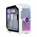 Case Gaming RGB Cooler Master Haf 700 Evo Full Tower 2 Ventiladores de 200MM y 3 de 120MM con Vidrio Lateral y Malla Frontal H700E-WGNN-S00 - Blanco