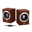 Parlante Genius SP-HF280 6W Cableado USB / 3.5mm 31730028400 - Madera