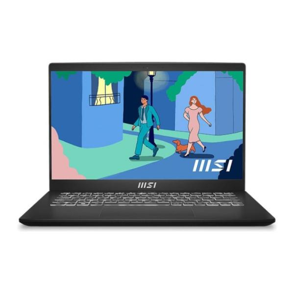Laptop Msi Modern 14 C7M 14" Ryzen 5 7430U 16GB DDR4 512GB M.2 Pcle SSD Win 11 Home Español 9S7-14JK12-290 - Negro