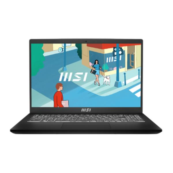 Laptop Msi Modern 15 B7M-438CR 15.6" Ryzen 5 7430U 16GB DDR4 512GB SSD Win 11 Home Español 9S7-15HK12-438 - Negro
