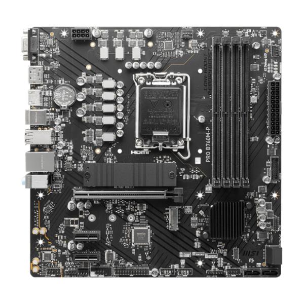 Tarjeta Madre Msi PRO B760M-P Lga 1700 M-ATX DDR5 911-7E02-023 Negro - Negro