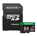 Memoria Micro SD Adata 64GB Velocidad 180/160 MB/s