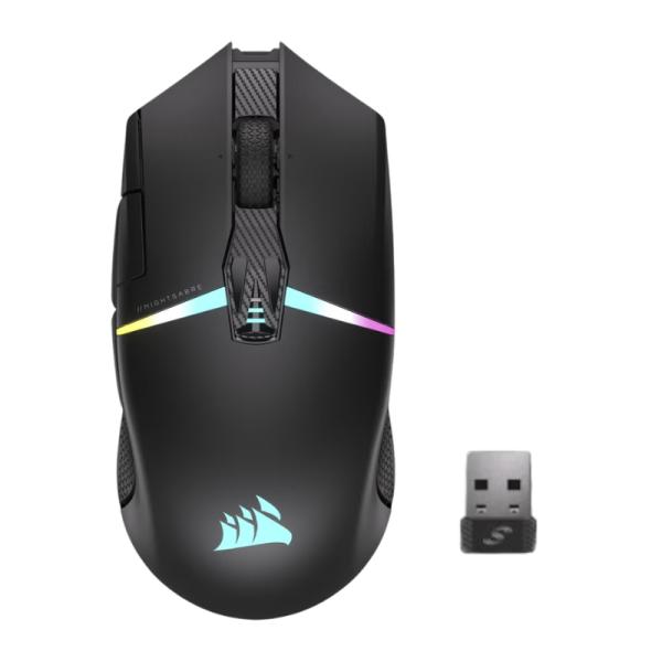 Mouse Gaming RGB Corsair Nightsabre Inalámbrico 2.4 Ghz 26000 Dpi CH-931B011-NA - Negro