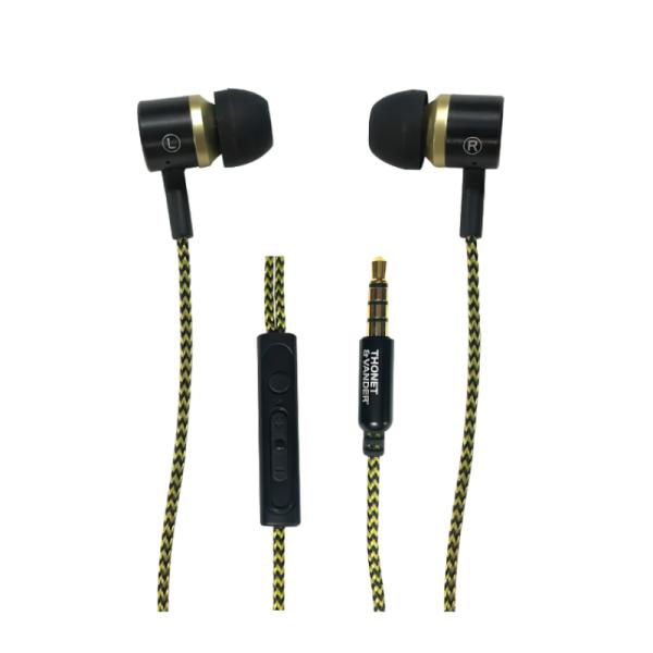 Audifono Thonet & Vander Klein Alámbrico 3.5mm Negro/Amarillo