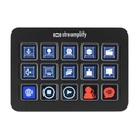 Teclado Streamplify LCD 15 Teclas Hub Negro Spud-do20a01.11