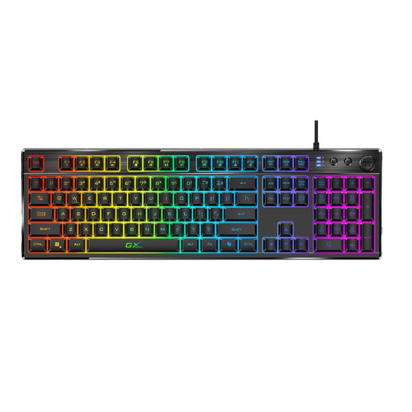 Teclado Gaming RGB Genius K7 Membrana Alámbrico USB Español 31310056401 - Negro