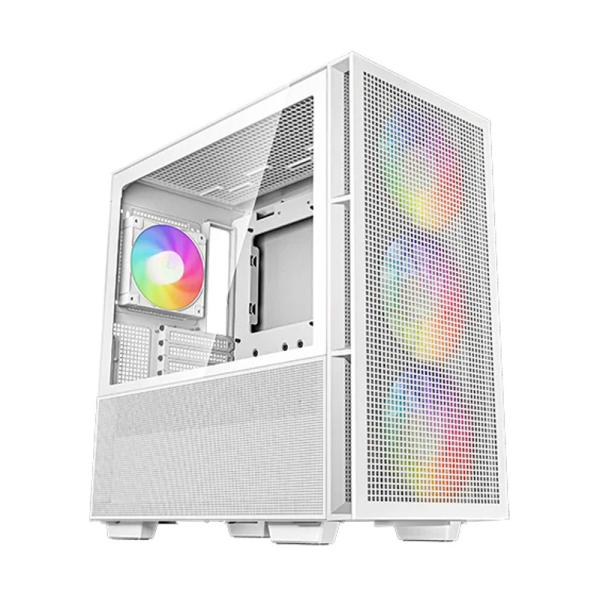 Case Gaming RGB Deepcool CH560 Wh Mid Tower 3 Ventiladores de 140MM y 1 de 120MM con Vidrio Lateral y Malla Frontal R-CH560-WHAPE4-G-1 - Blanco