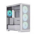 Case Gaming RGB Apnx C1-WT-V1 Mid Tower Ventiladores 4 de con Malla Frontal y Lateral Apcm-cr01043.21 - Blanco