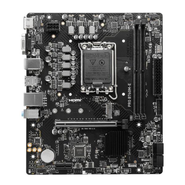 Tarjeta Madre Msi PRO B760M-E DDR5 Lga 1700 M-ATX 911-7D48-048 Negro - Negro