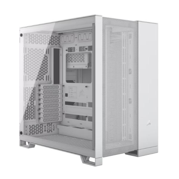 Case Gaming Corsair 6500D Airflow Mid Tower Sin Ventilación Incluida con Vidrio Lateral y Malla Frontal CC-9011260-WW - Blanco