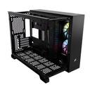 Case Gaming RGB Corsair Icue Link 2500X Mid Tower Ventiladores 2 de 120MM con Vidrio Lateral y Frontal CC-9011267-WW - Negro
