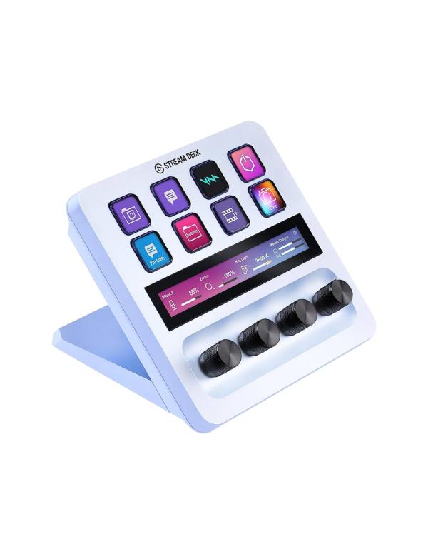 Stream Deck + Elgato 10GBD9911 Teclado Streaming Blanco Control