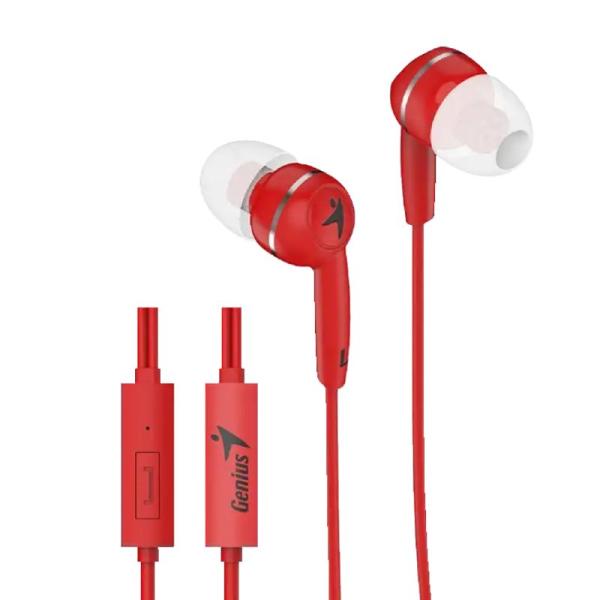 Audifono Genius HS-M320 Alámbrico 3.5mm 31710005415 - Rojo