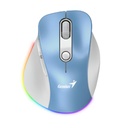 Mouse RGB Genius Ergo 9000S PRO Inalámbrico Bluetooth 2400 Dpi 31030039401 - Celeste