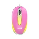 Mouse Genius RS2 DX-MINI Alámbrico USB 1200 Dpi 31010025403 - Rosado