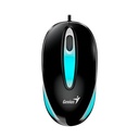 Mouse RGB Genius RS2 DX-MINI Alámbrico USB 1200 Dpi 31010025400 - Negro