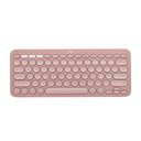 Teclado Logitech Pebble Keys 2 K380S Membrana Inalámbrico Bluetooth Español 920-011785 - Rosado