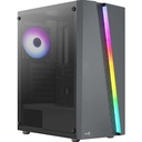 Case Gaming Aerocool Blade RGB Vidrio Templado Negro