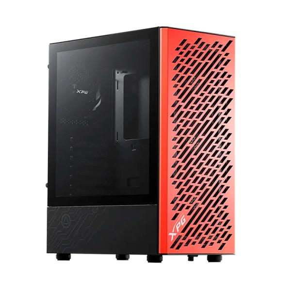 Case Gaming Adata Xpg Valor Air Mid Tower Ventiladores 4 de 120MM con Vidrio Lateral VALORAIRMT-BLACK-ORANGE - Negro / Naranja