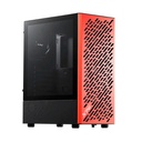 Case Gaming Adata Xpg Valor Air Mid Tower Ventiladores 4 de 120MM con Vidrio Lateral VALORAIRMT-BLACK-ORANGE - Negro / Naranja