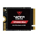 HD Interno Solido 500GB Patriot VP4000 Mini Viper Gaming M.2 2230 Pcie GEN4 X4 Nvme 5000mb/s / 3500mb/s - Negro