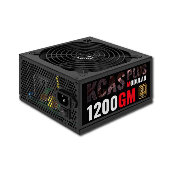 Fuente de Poder Aerocool Kcas Plus 1200M 1200W 80 Plus Bronze Semi Modular Atx Acpg-kpk2fuc.12 - Negro