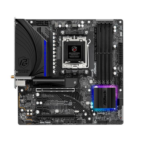 Tarjeta Madre Asrock B650M Pg Riptide WIFI AM5 MICRO-ATX DDR5 - Negro