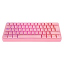Teclado Gaming RGB Eagle Warrior Kgy182u0001c 60% Mecánico Alámbrico USB Español - Rosado