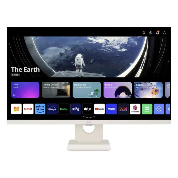 Monitor 27'' LG 27SR50F-W 1920 X 1080 5MS 50/60hzhz HDMI USB FHD IPS with Webos Smart