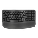 Teclado Logitech Ergo Wave Keys Inalámbrico Bluetooth Español 920-012278 - Negro