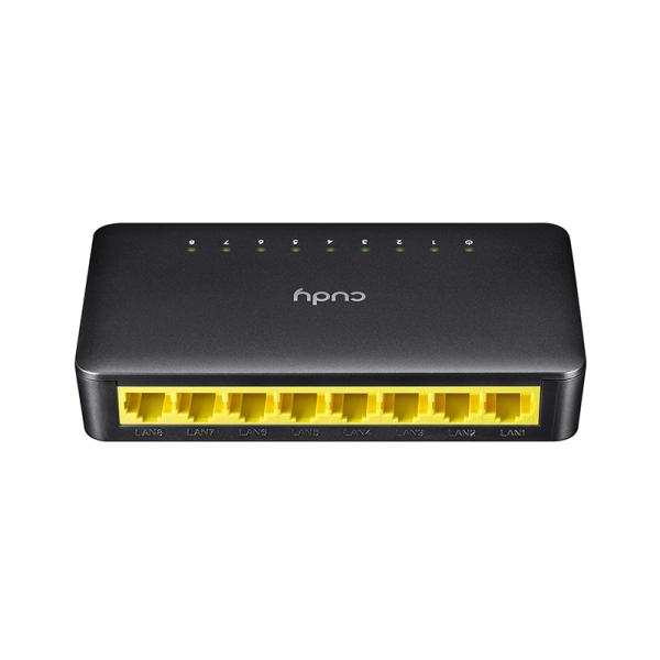 Switch Cudy FS108D 3.0 8 Puertos RJ45 10/100 Mbps No Administrable - Negro